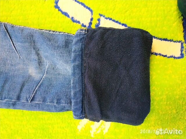 Джинсы на флисе для мальчика р-р 122