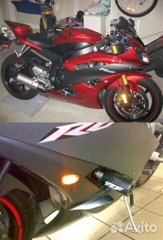 Поворотники Yamaha YZF R1 R6 2003-2009 (дым) Поворотники Yamaha YZF R1 R6 2003-2009 (дым)