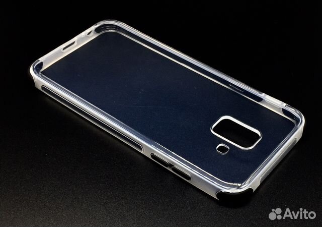 SAMSUNG A6 Чехол Силикон Черными уголками антишок SAMSUNG A6 Чехол Силикон Черными уголками антишок