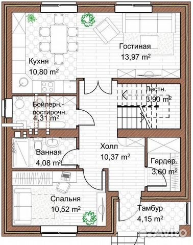 Дом 140 м2 под ключ. Без предоплаты. Гарантия Дом 140 м2 под ключ. Без предоплаты. Гарантия