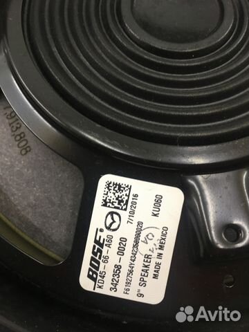 Передний динамик bose Mazda cx5 6 GJ 3 KD4566A60