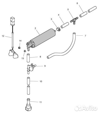 Топливный насос подкачки для Perkins 2641A203 Топливный насос подкачки для Perkins 2641A203