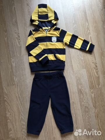 Флисовая поддева комплект Carters 24 рост 98
