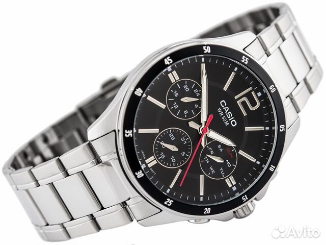 Casio MTP-1374D-1A Новые мужские часы хронограф