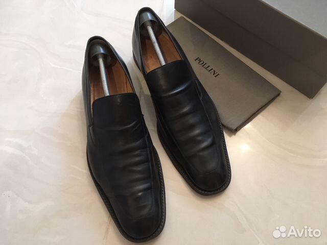 Лоферы Pollini 44р-р мало б/у летние туфли