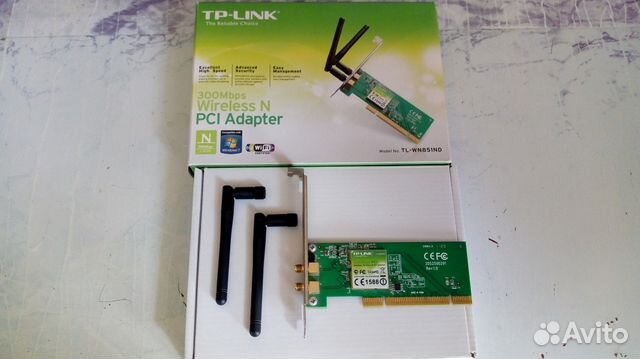 Сетевая карта TL-WN851ND V1.0 PCI для XP Vista 7