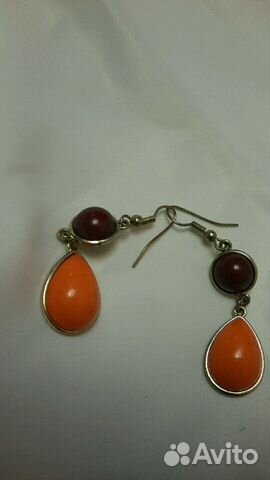 Винтажные серьги с подвесом Винтажные серьги с подвесом
