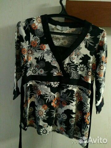 Трикотажная туника, хлопок Трикотажная туника, хлопок