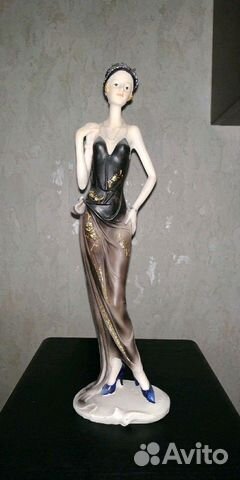 Статуэтка 32 см Дама в стиле 20-х гг 20 вв