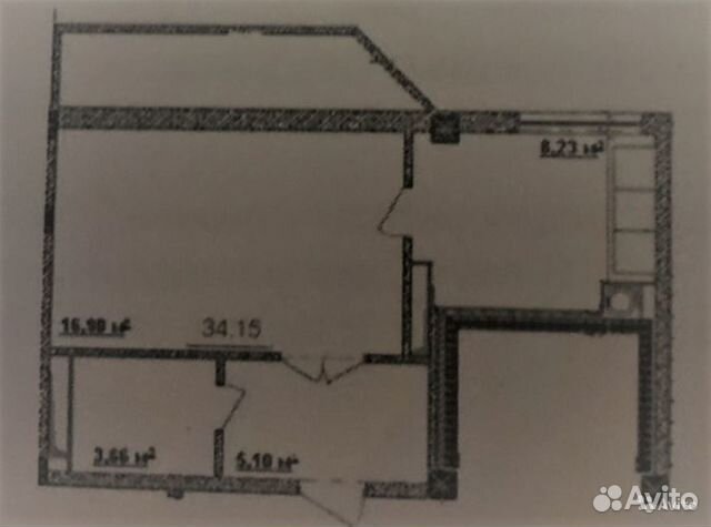 1-к квартира, 35 м², 10/10 эт.