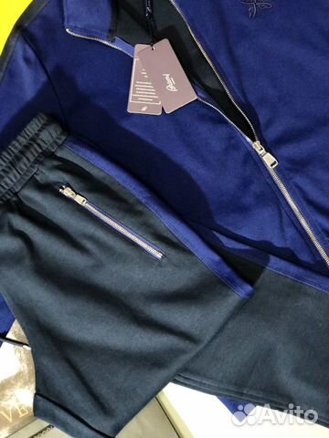 Brioni мужской спортивный костюм тёмно-синий Brioni мужской спортивный костюм тёмно-синий