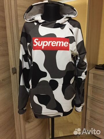 Свитшот Худи Supreme. Кепка в подарок Свитшот Худи Supreme. Кепка в подарок