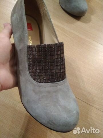 Туфли ботильоны mascotte замша серые