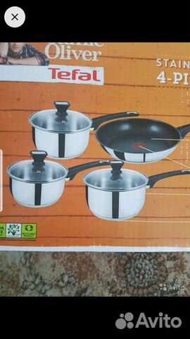 Новый набор кастрюль Tefal Новый набор кастрюль Tefal