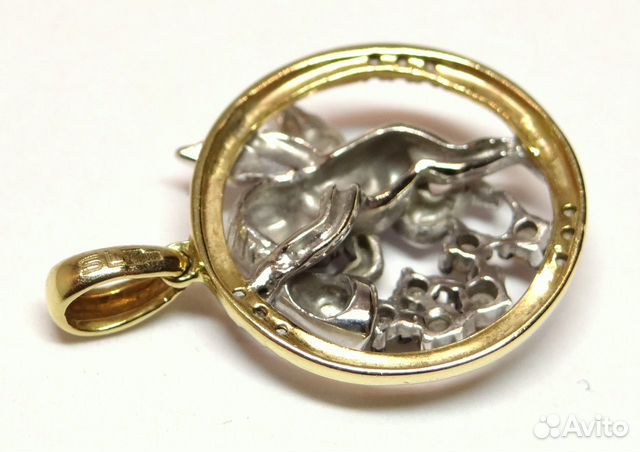 Золотой кулон SL 