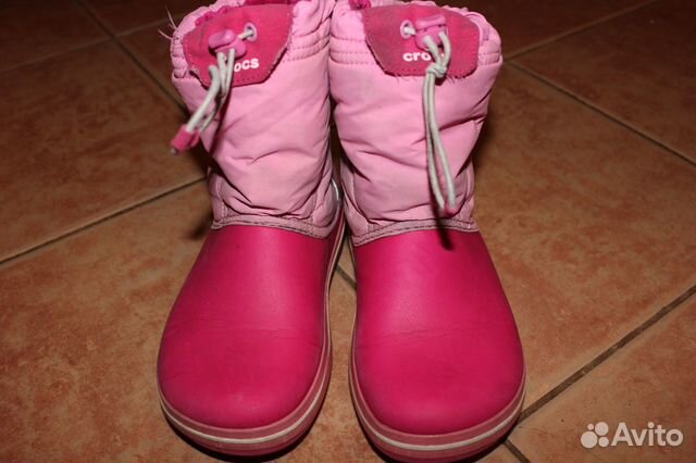 Детские демисезонные сапоги crocs