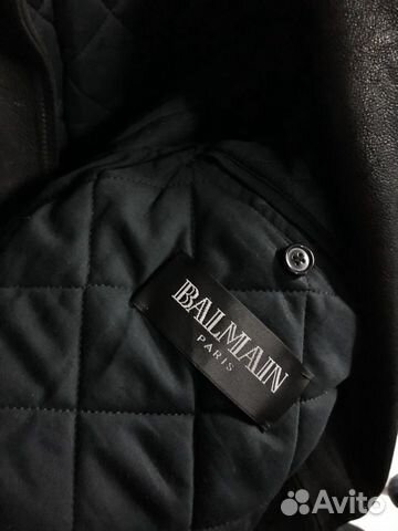 Кожаная куртка balmain
