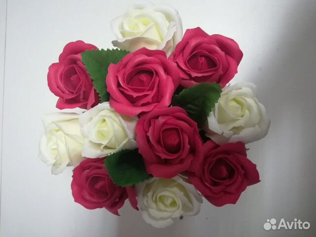 Букет из мыльных роз №3, розы из мыла, День Матери