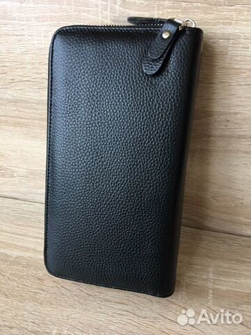 Мужской клатч визитка из натуральной кожи