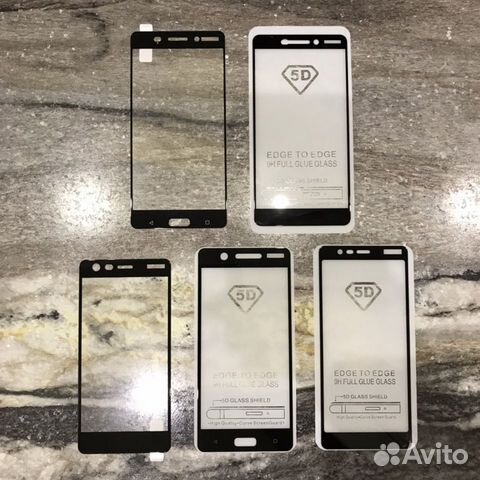 Защитное стекло 3D для Nokia