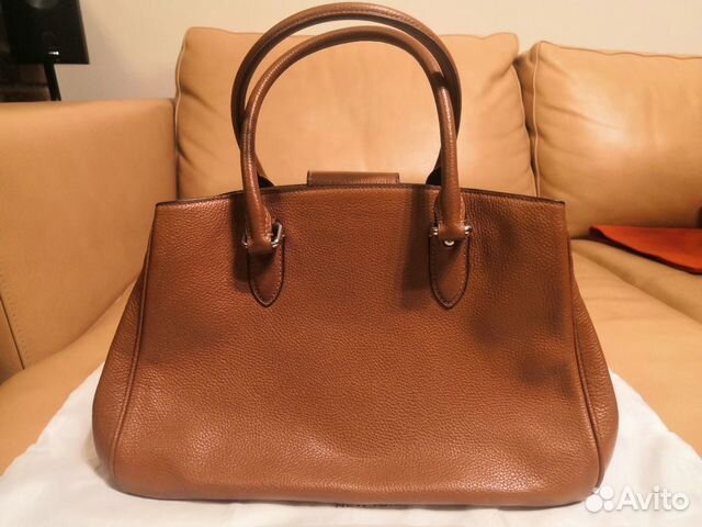 Сумка женская Coach коричневая в хорошем состоянии