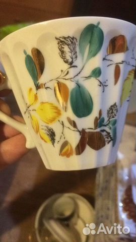 Чашки лфз СССР с блюдцами