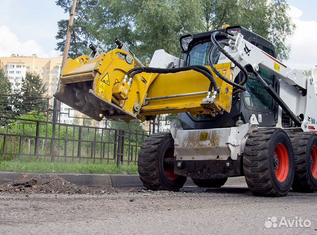 Аренда мини-погрузчика Bobcat S650HF Фреза 61см
