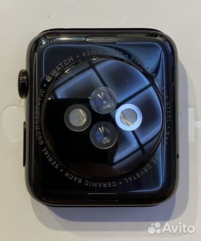Часы Apple watch series 1 сталь,сапфировое стекло
