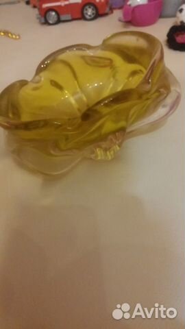 Пепельница Богемский хрусталь Чехия