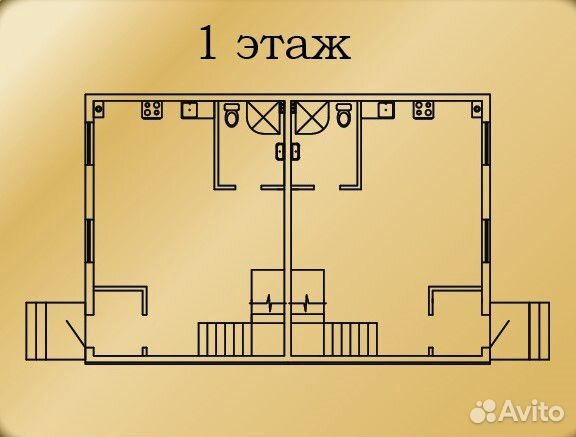 3-к квартира, 89 м², 1/2 эт. 3-к квартира, 89 м², 1/2 эт.