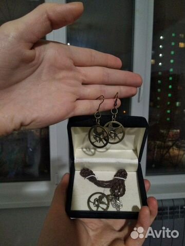 Серьги и украшение на шею сойка пересмешница Серьги и украшение на шею сойка пересмешница
