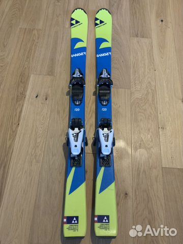 Детские горные лыжи Fischer 125 + палки и ботинки