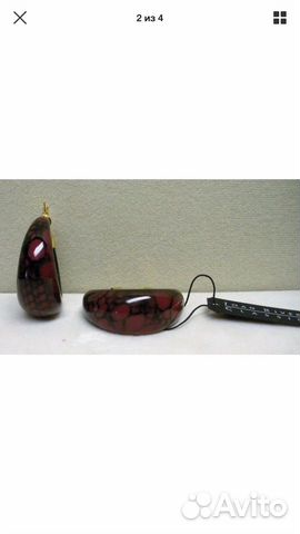 Винтажные серьги, принт, 2 цвета,Joan Rivers