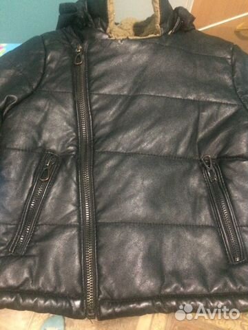 Куртка кожаная zara 86 см