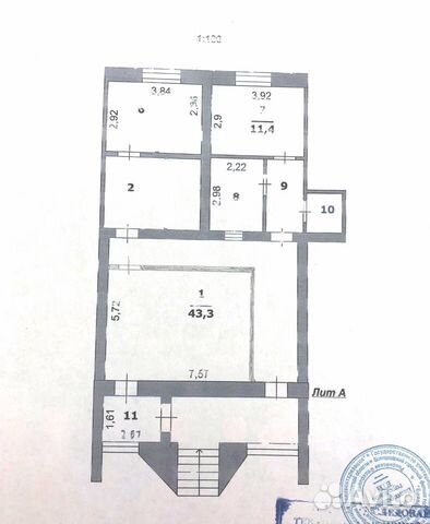 Помещение свободного назначения, 93.5 м² Помещение свободного назначения, 93.5 м²
