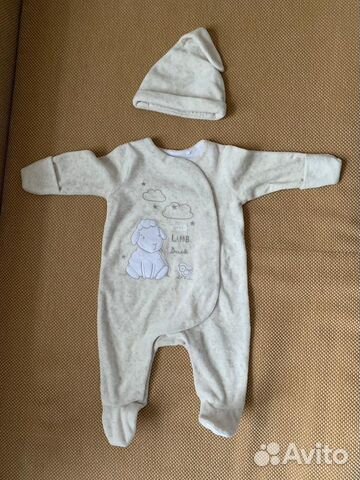 Новый комбинезон и шапочка mothercare 56см
