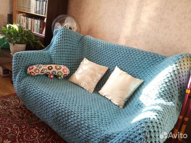 Вязаные пледы,ручная работа