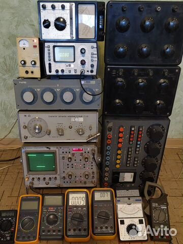 С1-120,С1-112А Осциллографы,генератор,мост,мультим