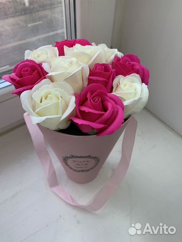 Букет из мыльных роз