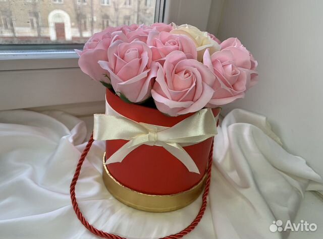 Букет из мыльных роз