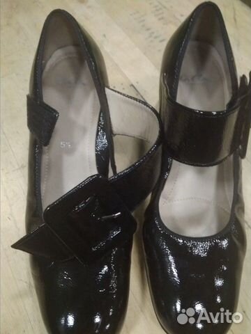Туфли кожанные лаковые