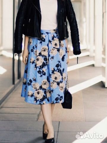 Новая юбка в цветок topshop