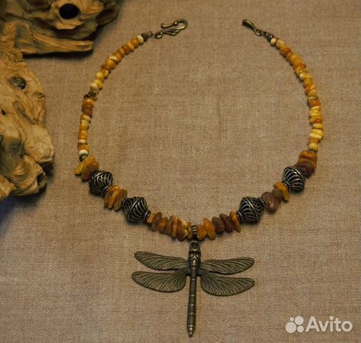 Колье. Янтарь