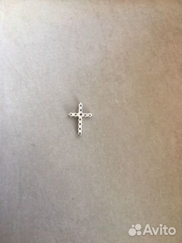 Золотой крест с брил. 0.42 ct Graff