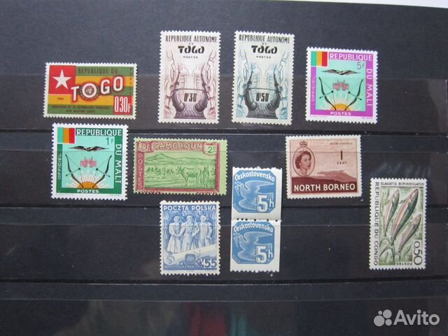 Набор марок, 11 шт., Того, Мали, Камерун, Конго Набор марок, 11 шт., Того, Мали, Камерун, Конго