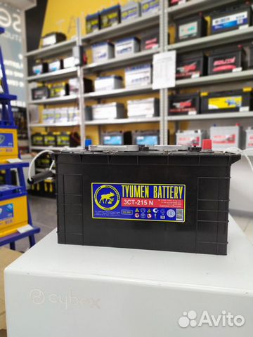 Аккумулятор 215Ач Тюмень 1000A 3ст-215 6V сухой