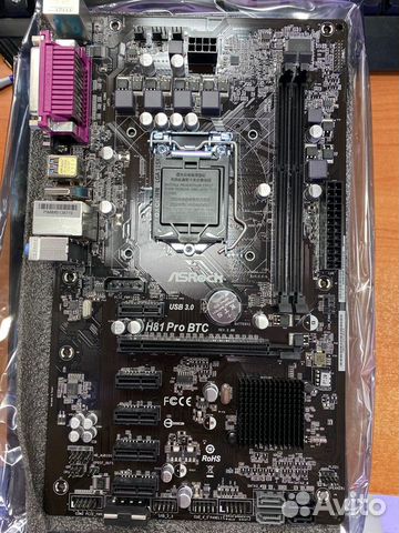 Материнская плата 1150 Asrock H81 Pro BTC R2.0 Материнская плата 1150 Asrock H81 Pro BTC R2.0