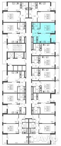 1-к квартира, 35.7 м², 12/17 эт. 1-к квартира, 35.7 м², 12/17 эт.