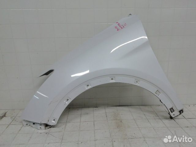 Крыло белое переднее левое Hyundai Santa Fe 3