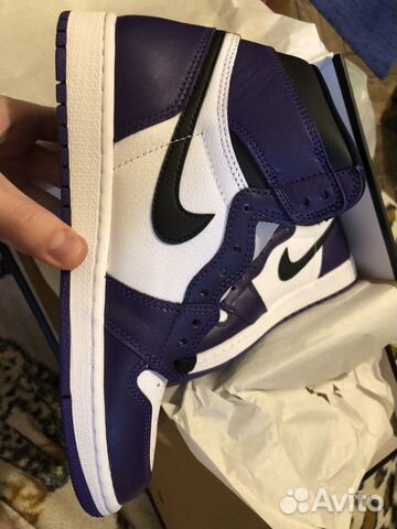 Nike Air Jordan 1 Retro High OG Court Purple 7.5US